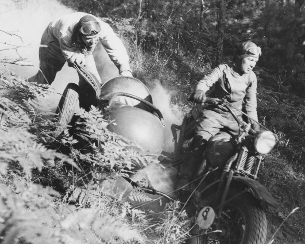 Dot Robinson competed in sidecar enduro races over three decades.