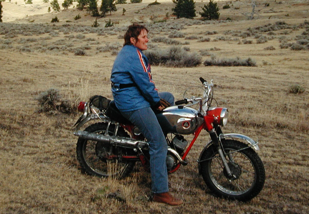 Mona Ehnes has advocated for off-highway motorcyclists' rights since the 1980s.